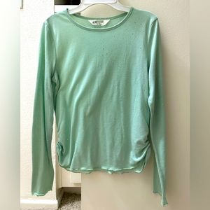 Light green long sleeve shirt. H&M. For age 12/14 girls